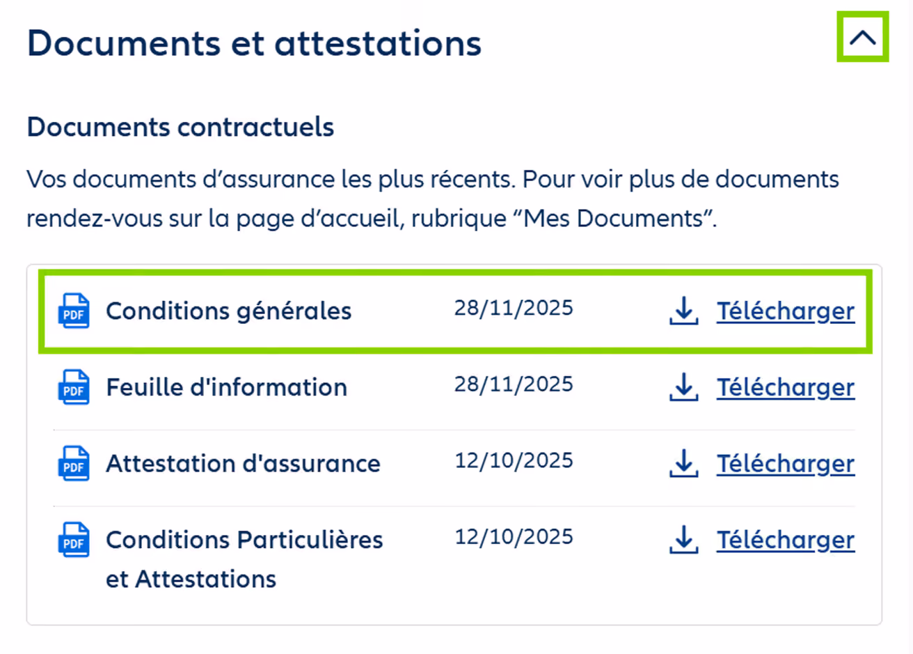Documents et attestations